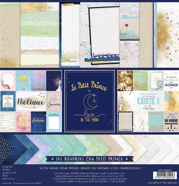 Set de papiers Le Petit Prince de chez Scrap Plaisir