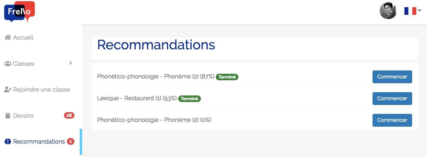 AviTice Frello - Les recommandations apprenant Adaptive Learning