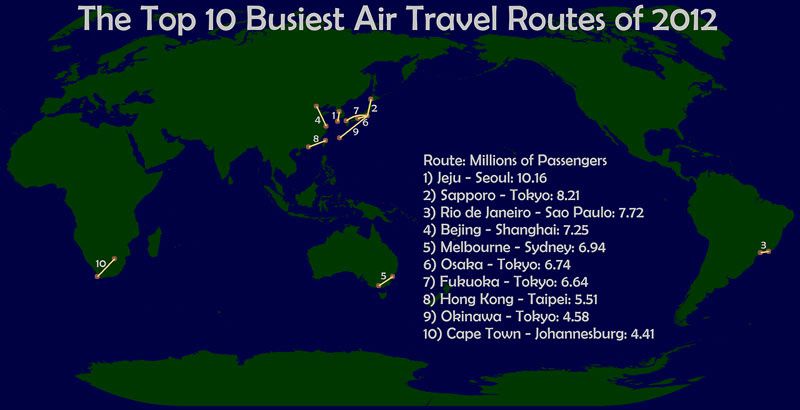 mapa rutas aereas