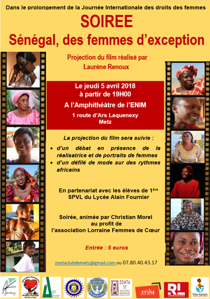 Metz Soirée « Sénégal, des Femmes d’exception » Jeudi 5 avril 2018 
