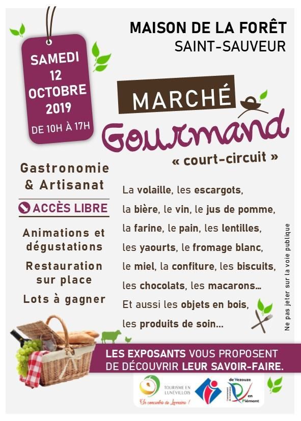 Badonviller Marché gourmand le samedi 12 octobre 2019