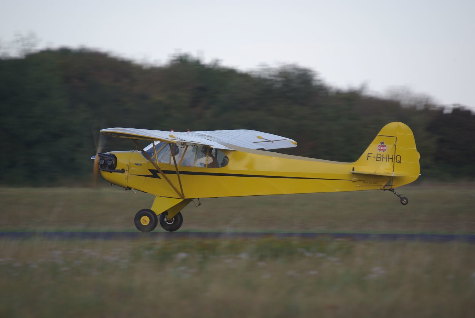 Le Piper J3 Cub F-BHHQ était venu en simple visiteur.