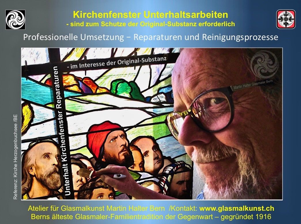 Glasmaler-Experte mit über 50jähriger Erfahrung in CH-3013 Bern, glasmalkunst.ch