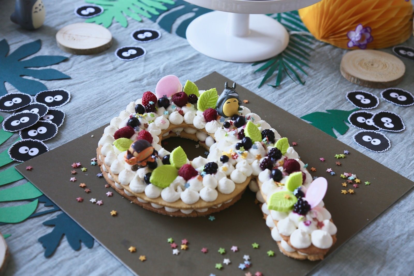 Anniversaire Totoro Et Number Cake Littleprinceleblog Com