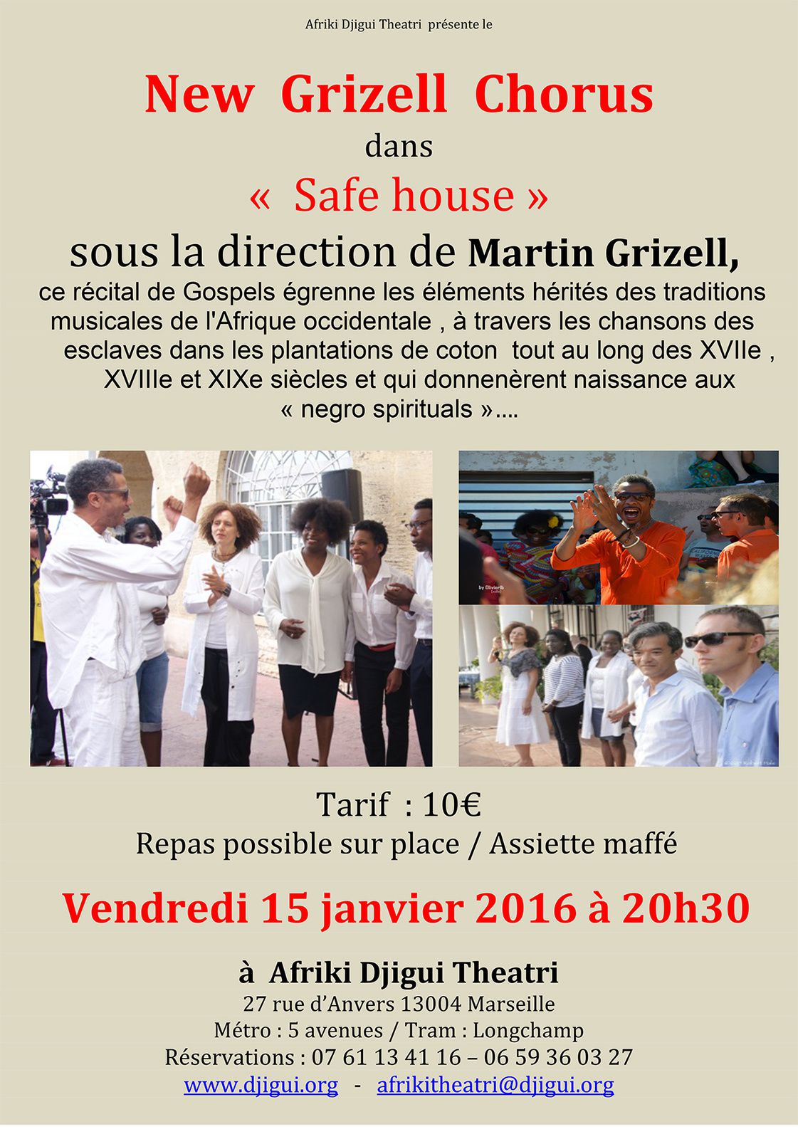 15/01/16 - New Grizell Chorus - Marseille