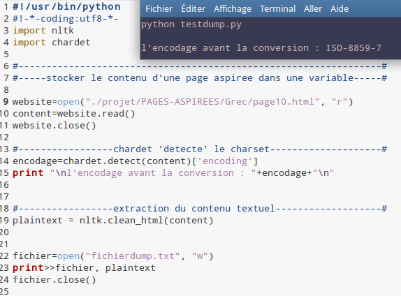 Format html text to clean text python - iumatila