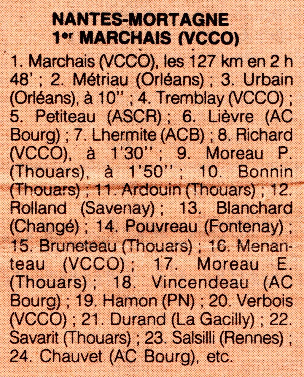 Les Corbeillères en 1985.