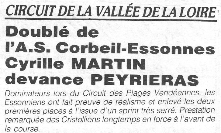 Circuit de la Vallée de la Loire 1989.