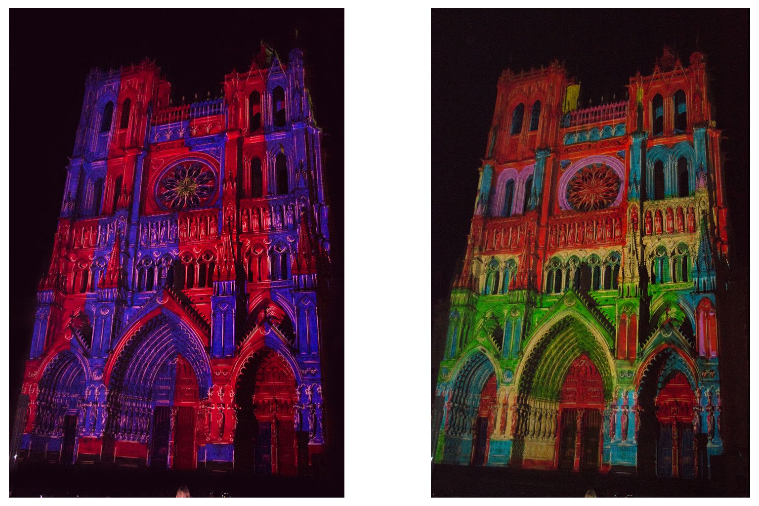 Si vous passez par Amiens cet été, arrêtez-vous sur le parvis de sa cathédrale... à la nuit tombée.