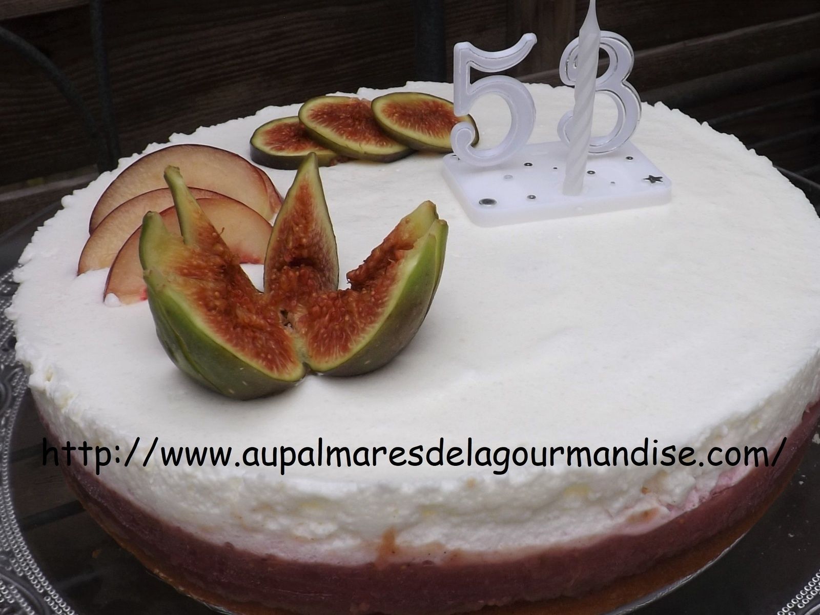 Entremet Aux Peches Figues Et Mousse Au Skyr Gateau D Anniversaire Ig Bas Et Ww Fiberpasta Au Palmares De La Gourmandise