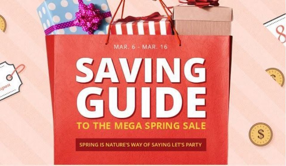 To the mega spring sale