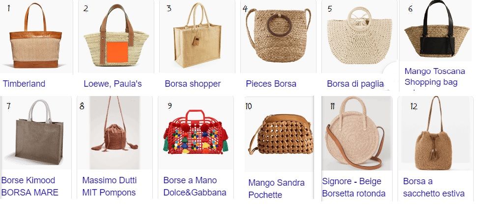 Le borse in paglia e a rete tendenze moda estive: 13 modelli - Madam  Collection moda e tendenze