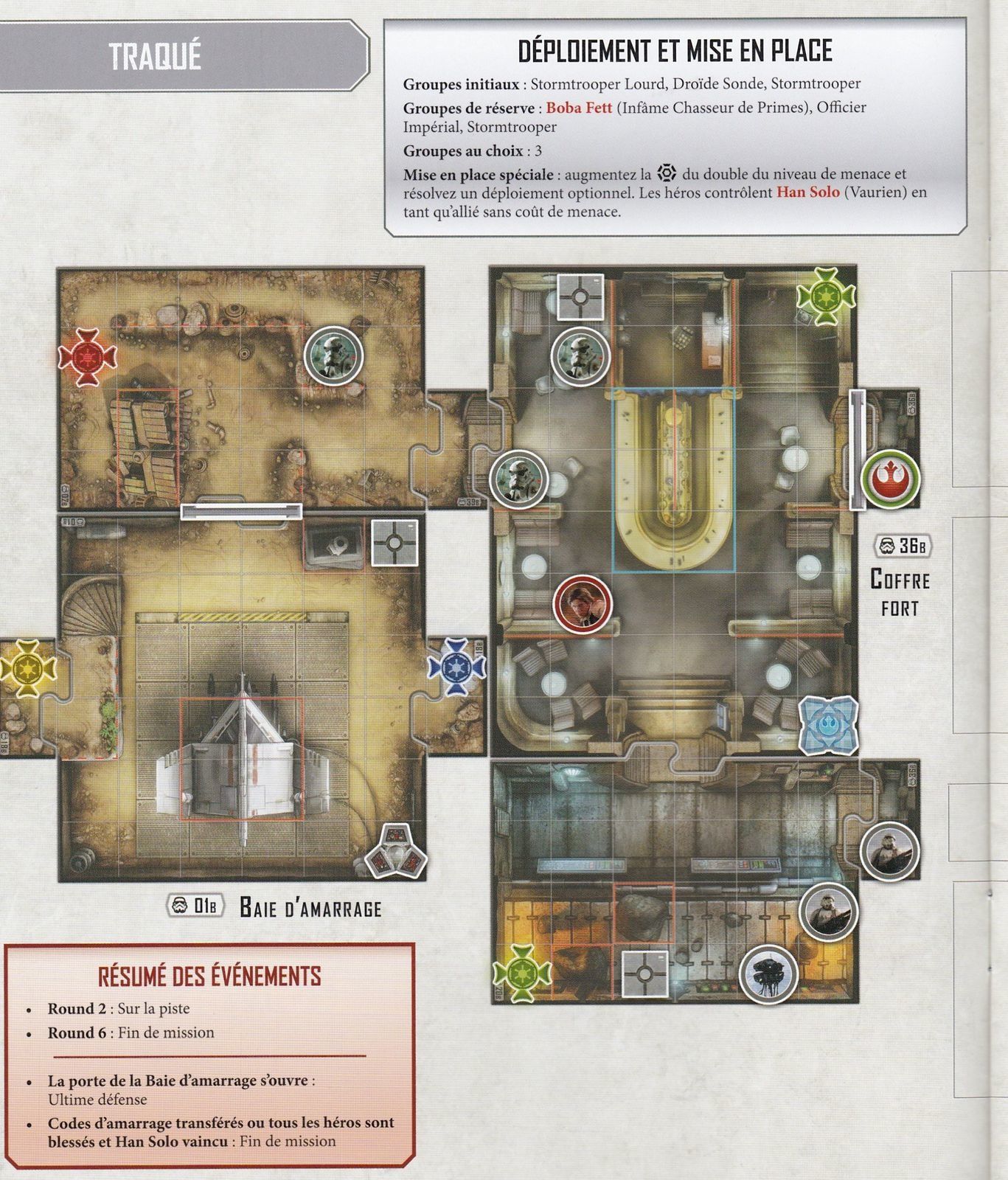Briefing et map ! J'ai un peu adapté la map pour pouvoir ajouter le Faucon et le hangar !