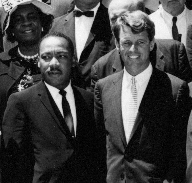 Martin Luther King et Robert Francis Kennedy