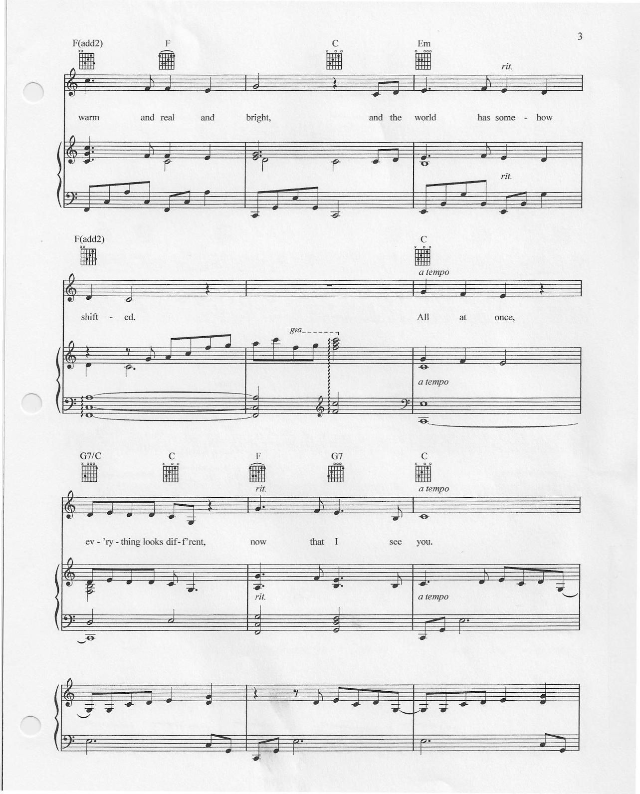 Partitura para Piano &quot;I See The Light&quot; | Mandy Moore - Tangled