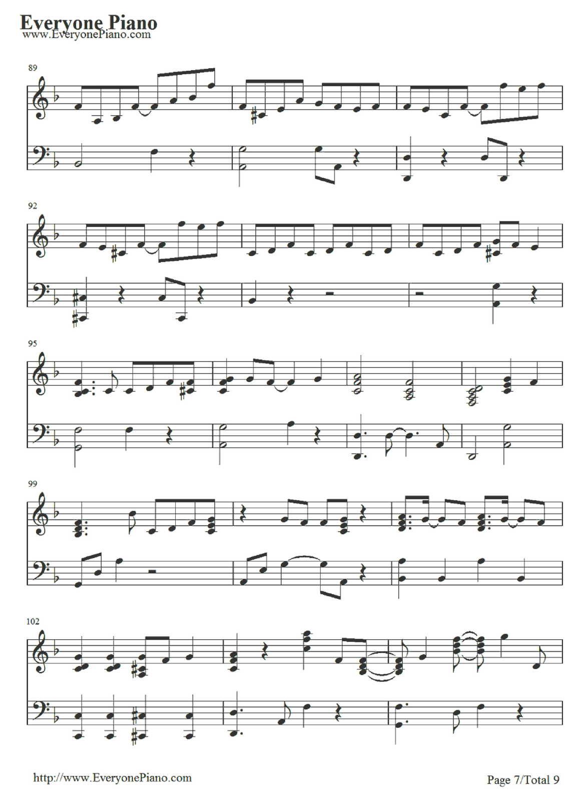 Partitura Para Piano "Baby Don't Cry" | EXO - Las Notas De Nana