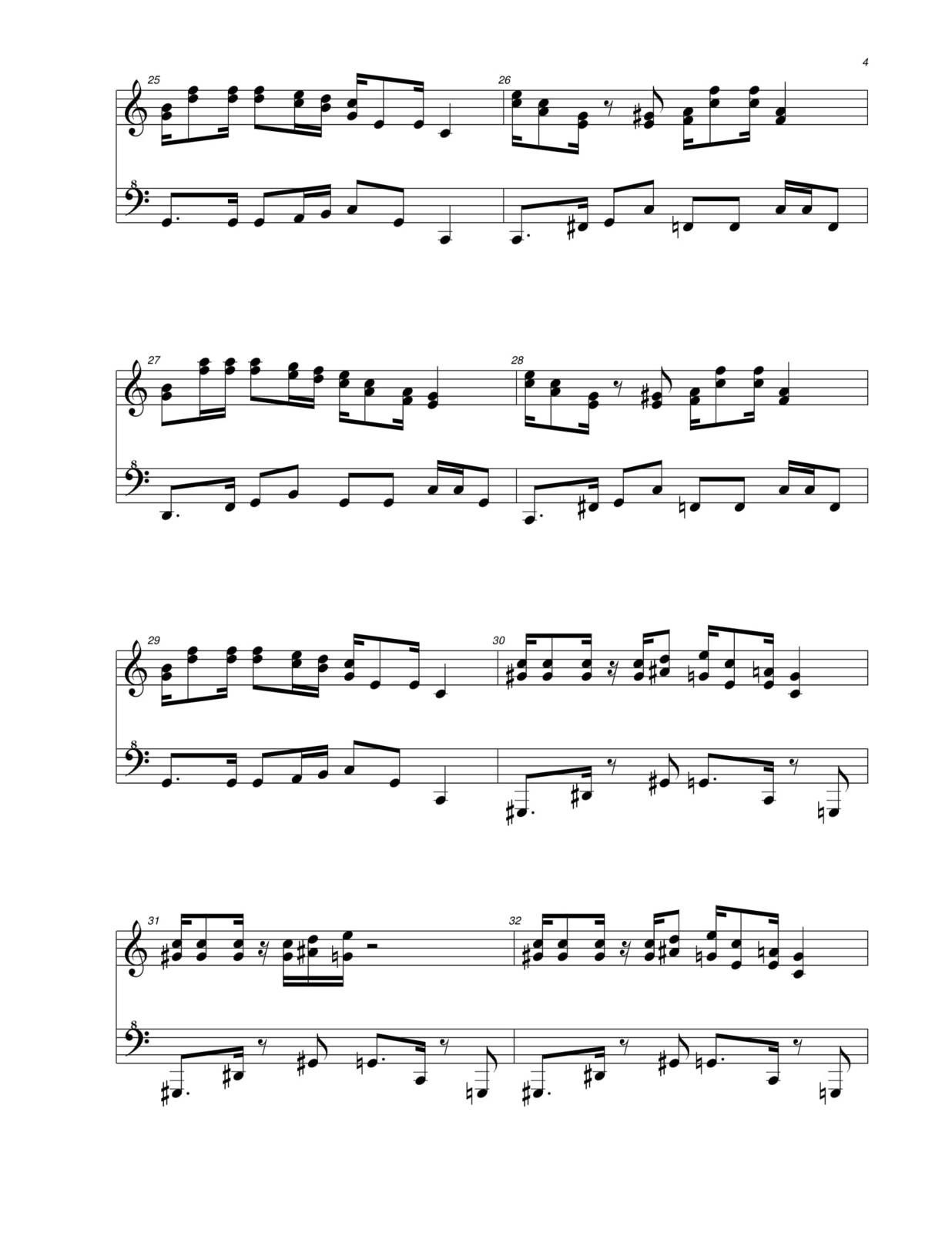 Partitura Para Piano "Super Mario Bros" | Super Mario Bros - Las Notas De  Nana