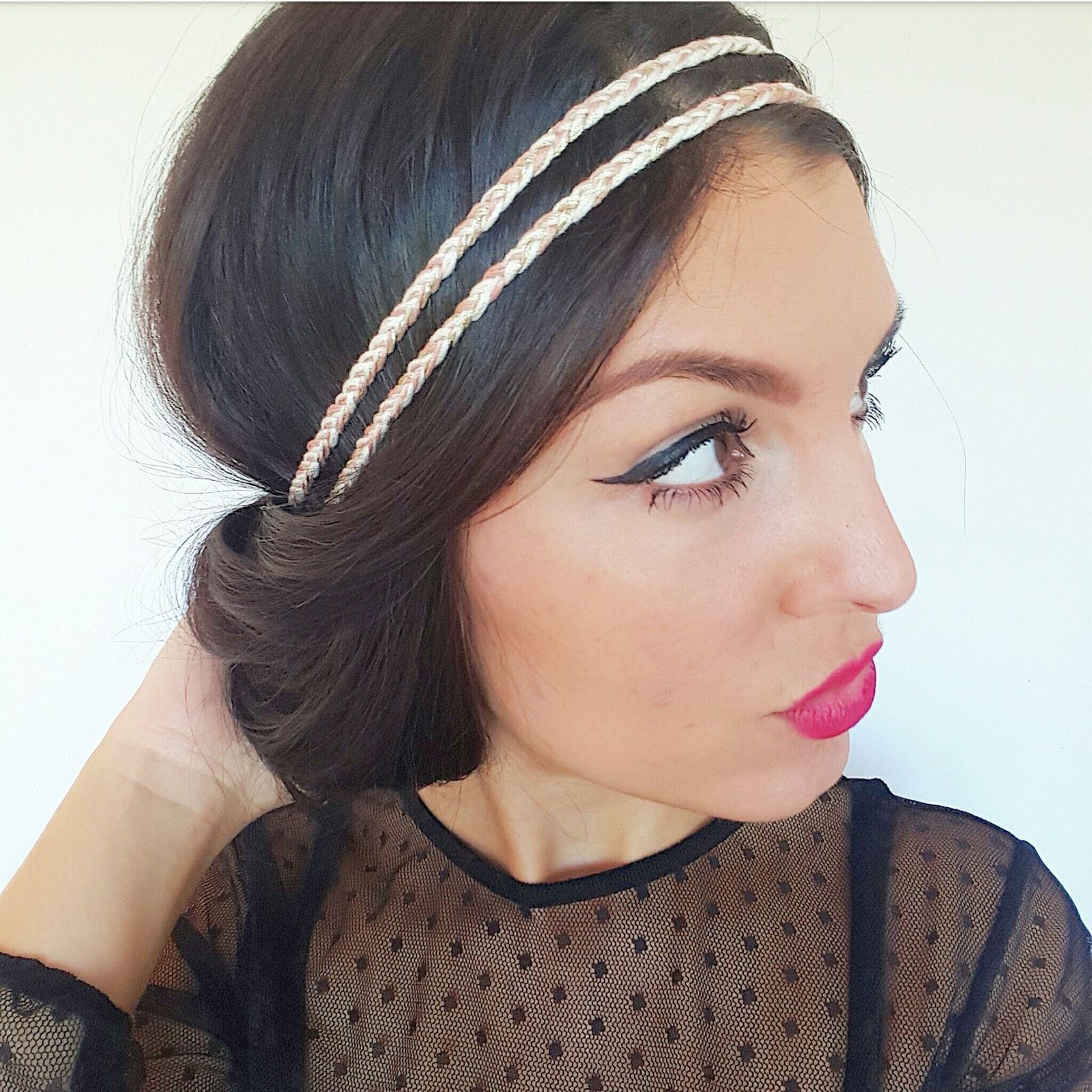 Collection Vieux Rose Bijoux Mariage Boheme Chic Et Headband Tresse Menina For Mathis