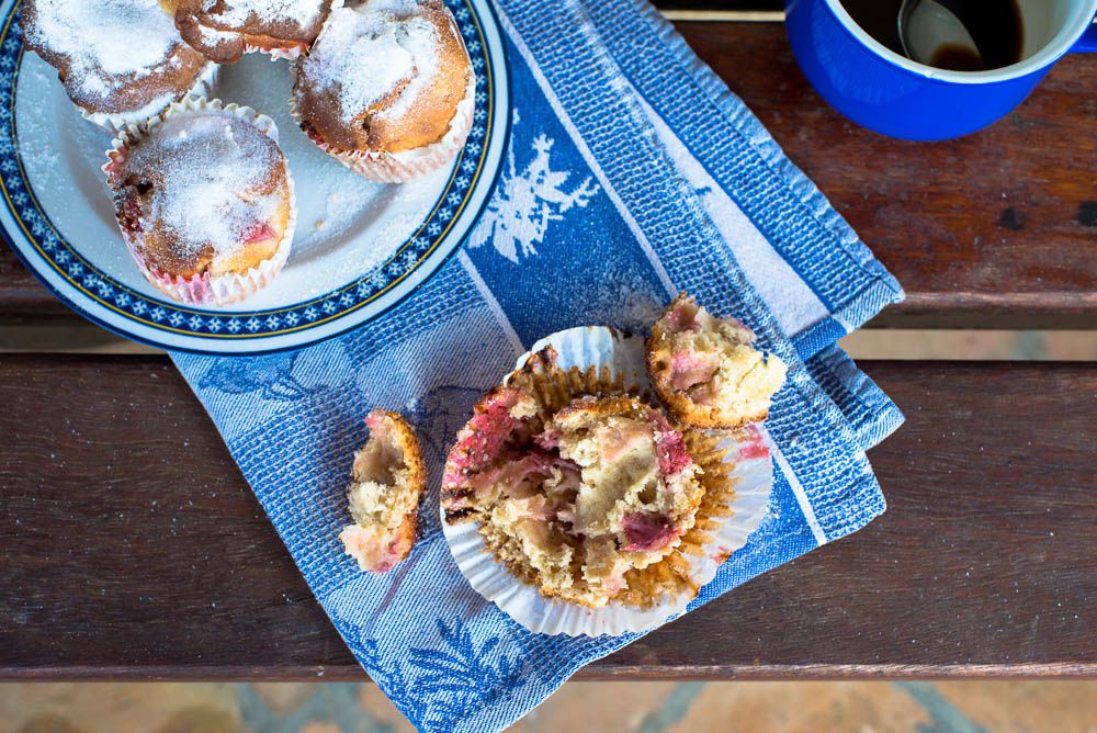 Strawberry Yogurt Muffins