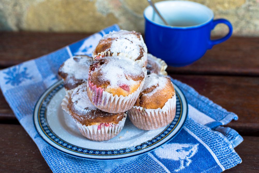 Strawberry Yogurt Muffins