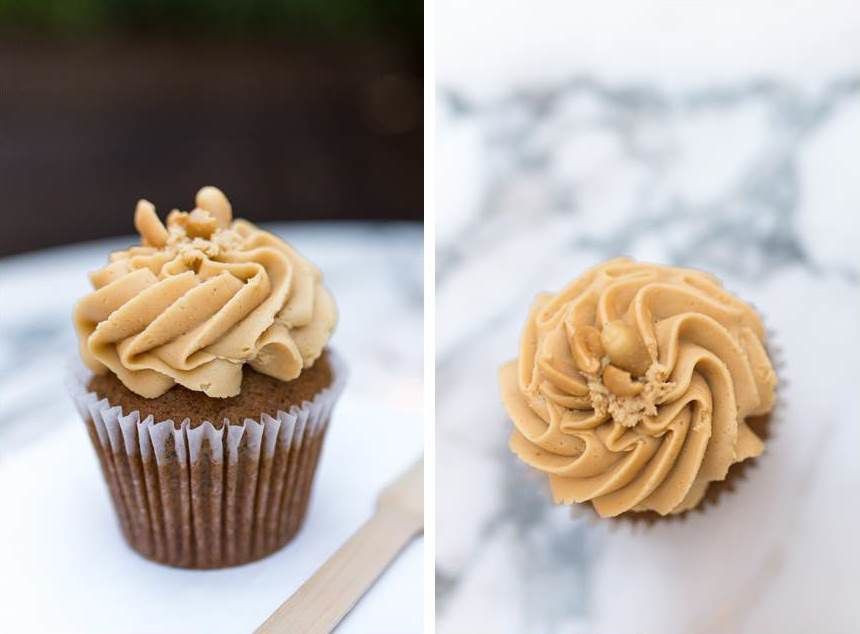 Banana Cupcakes with Peanut Butter Frosting