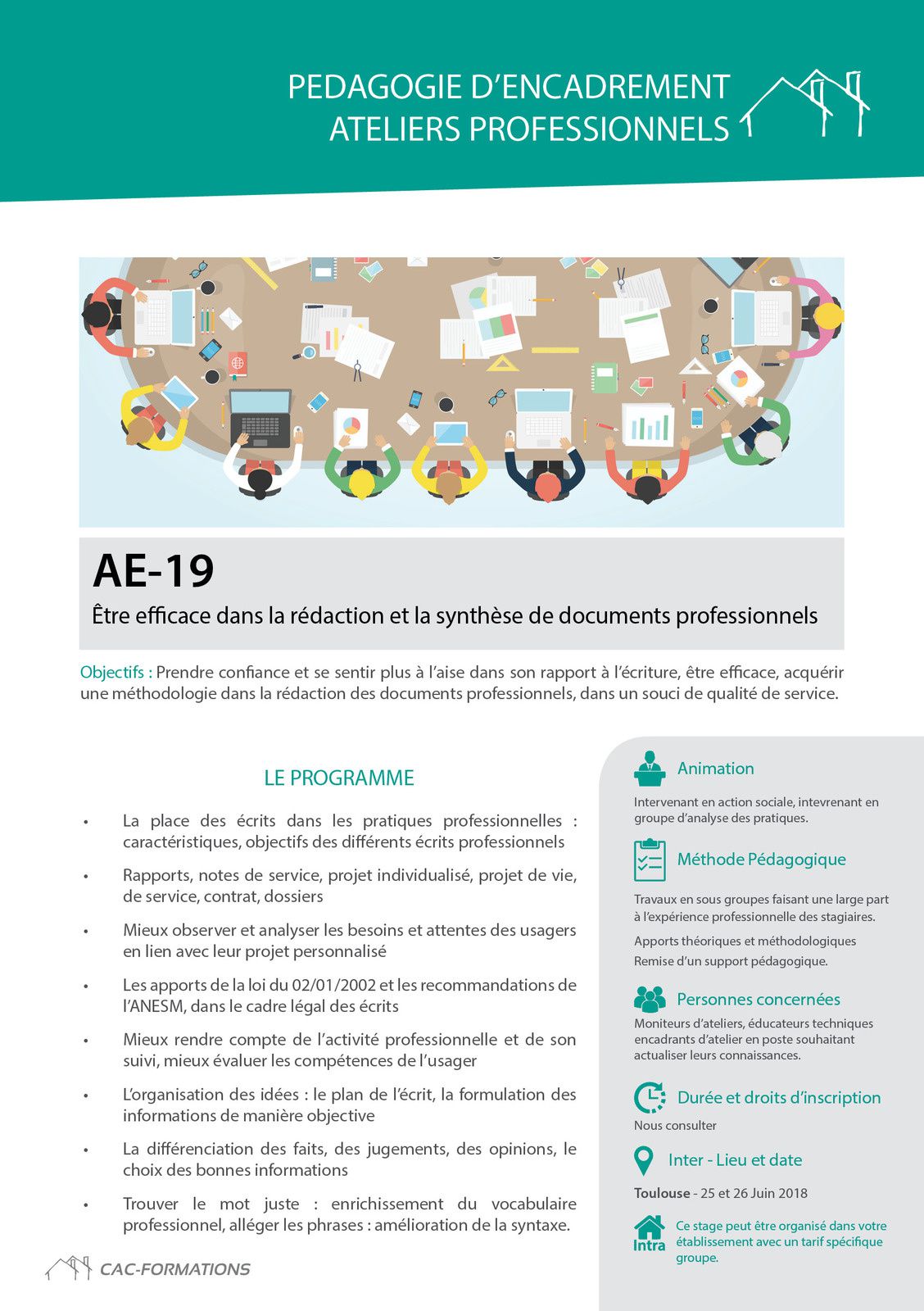 Moniteurs d'ateliers,encadrants :Des besoins importants en formation  continue en 2019. - LE BLOG DU CAC-FORMATIONS