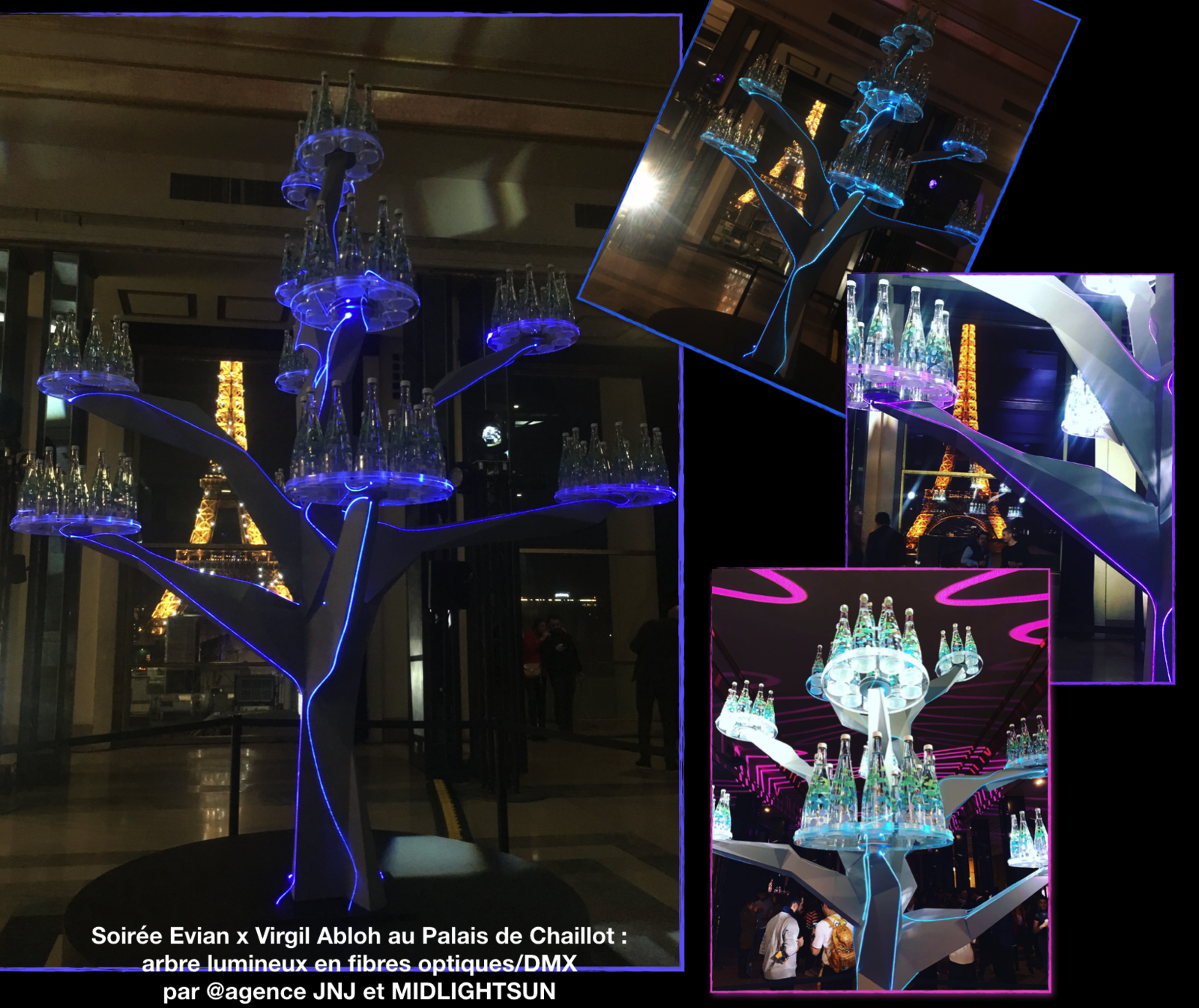 Sculpture lumineuse en fibre optique - MIDLIGHTSUN