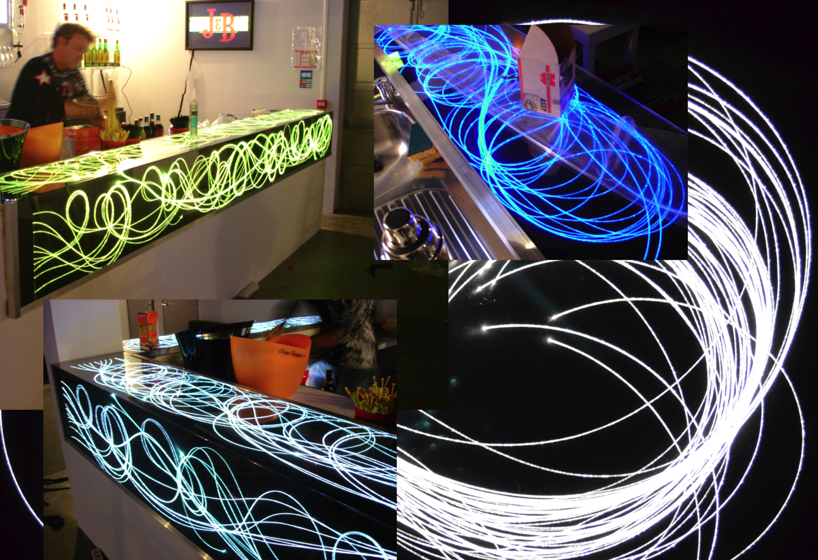 La fibre optique diffusante - éclairage, décoration, signalisation...MIDLIGHTSUN