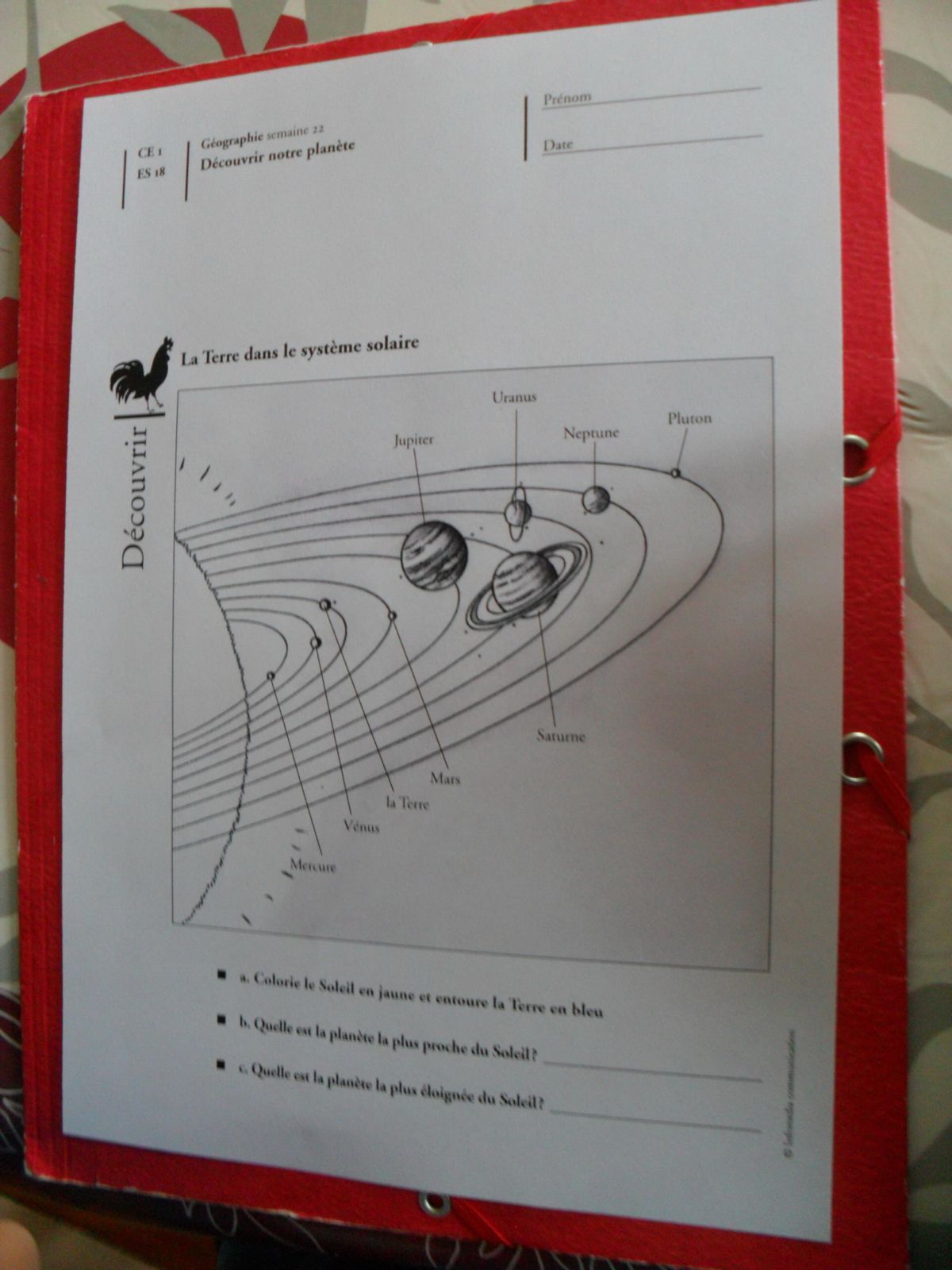 Le système solaire (suite)