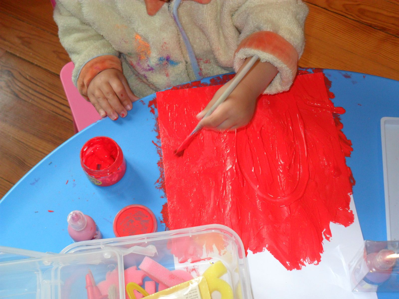 Activités 2-3 ans : la peinture