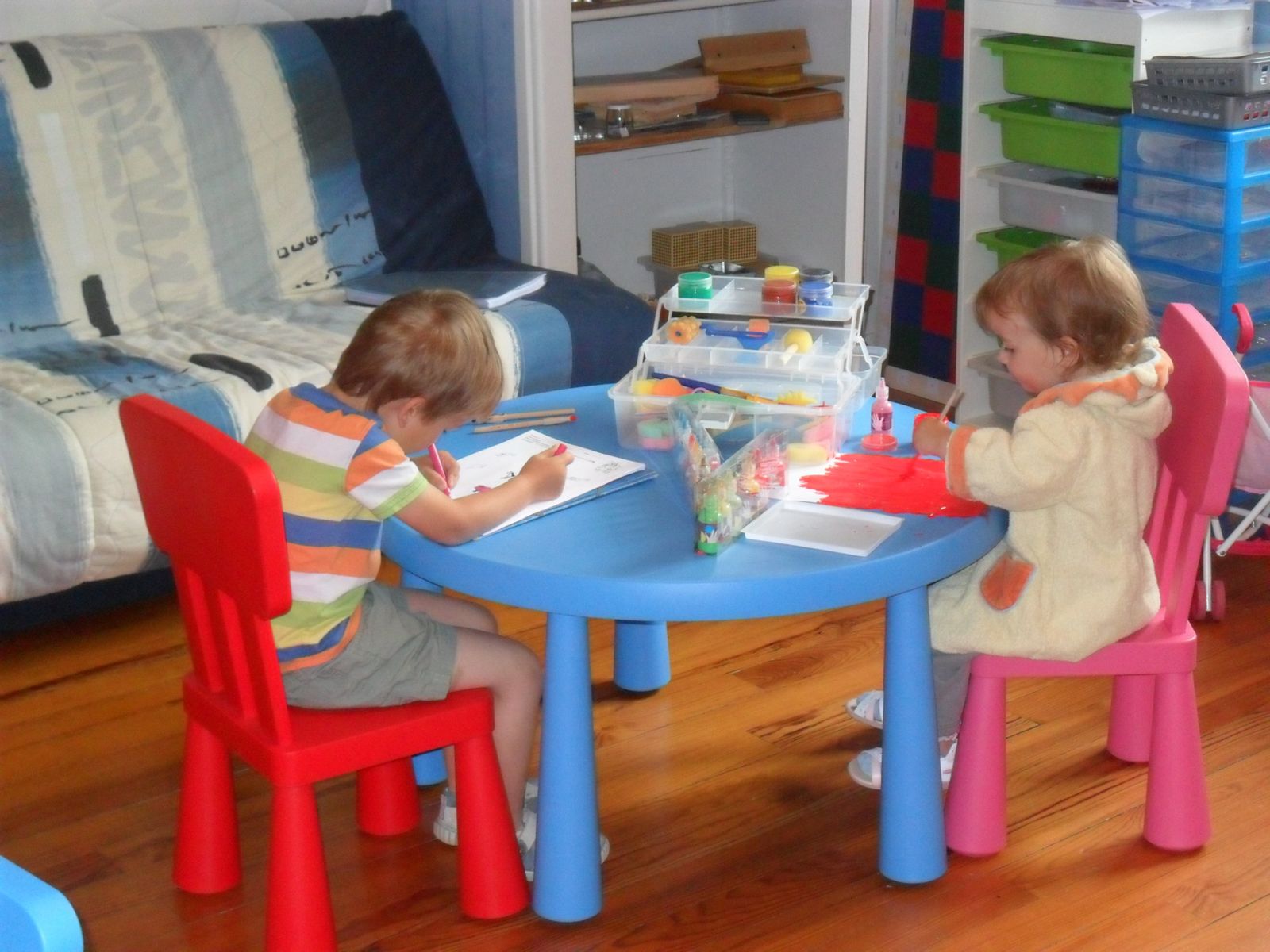 Activités 2-3 ans : la peinture