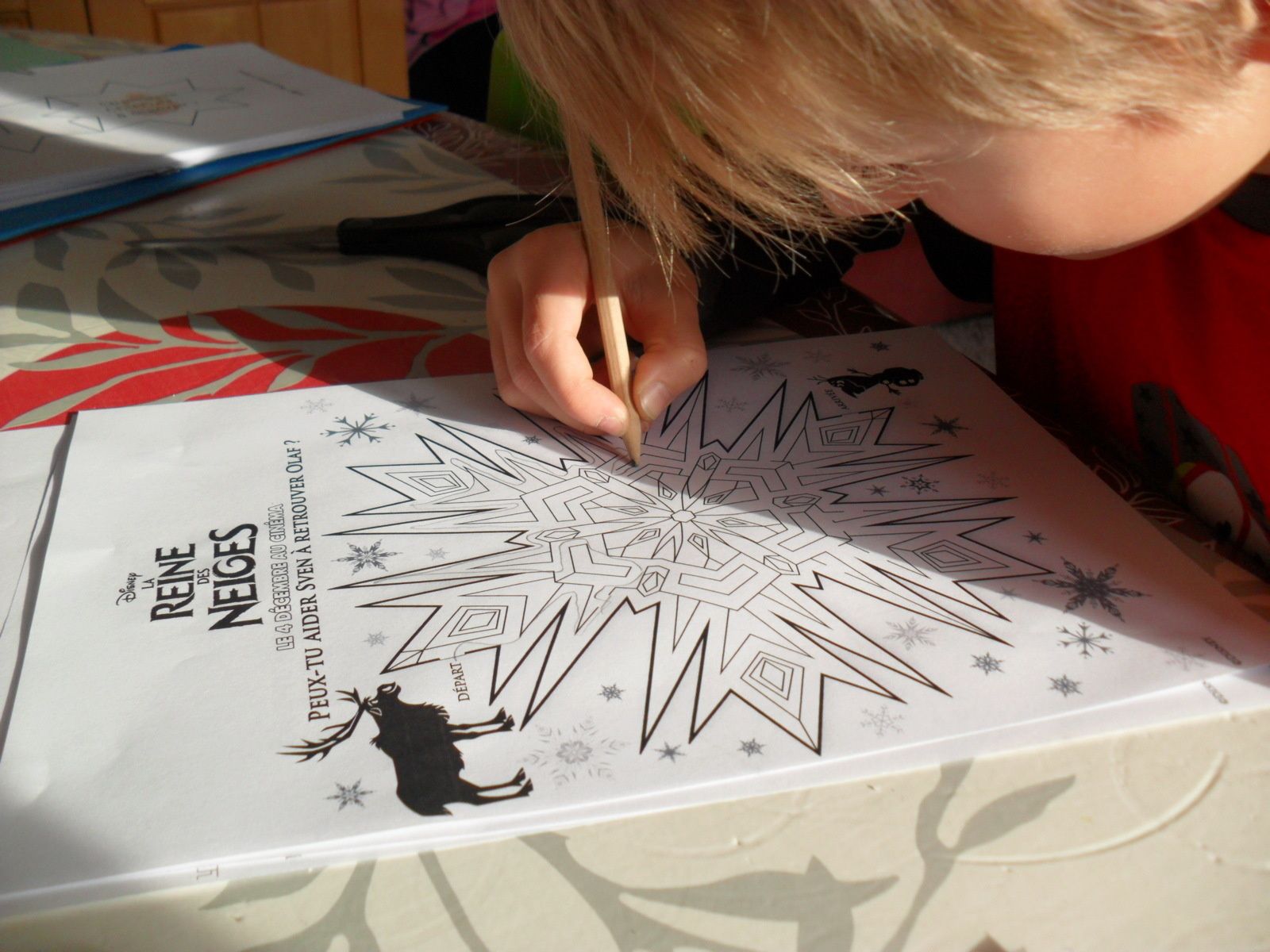 Trois labyrinthes sur "la reine des neiges"