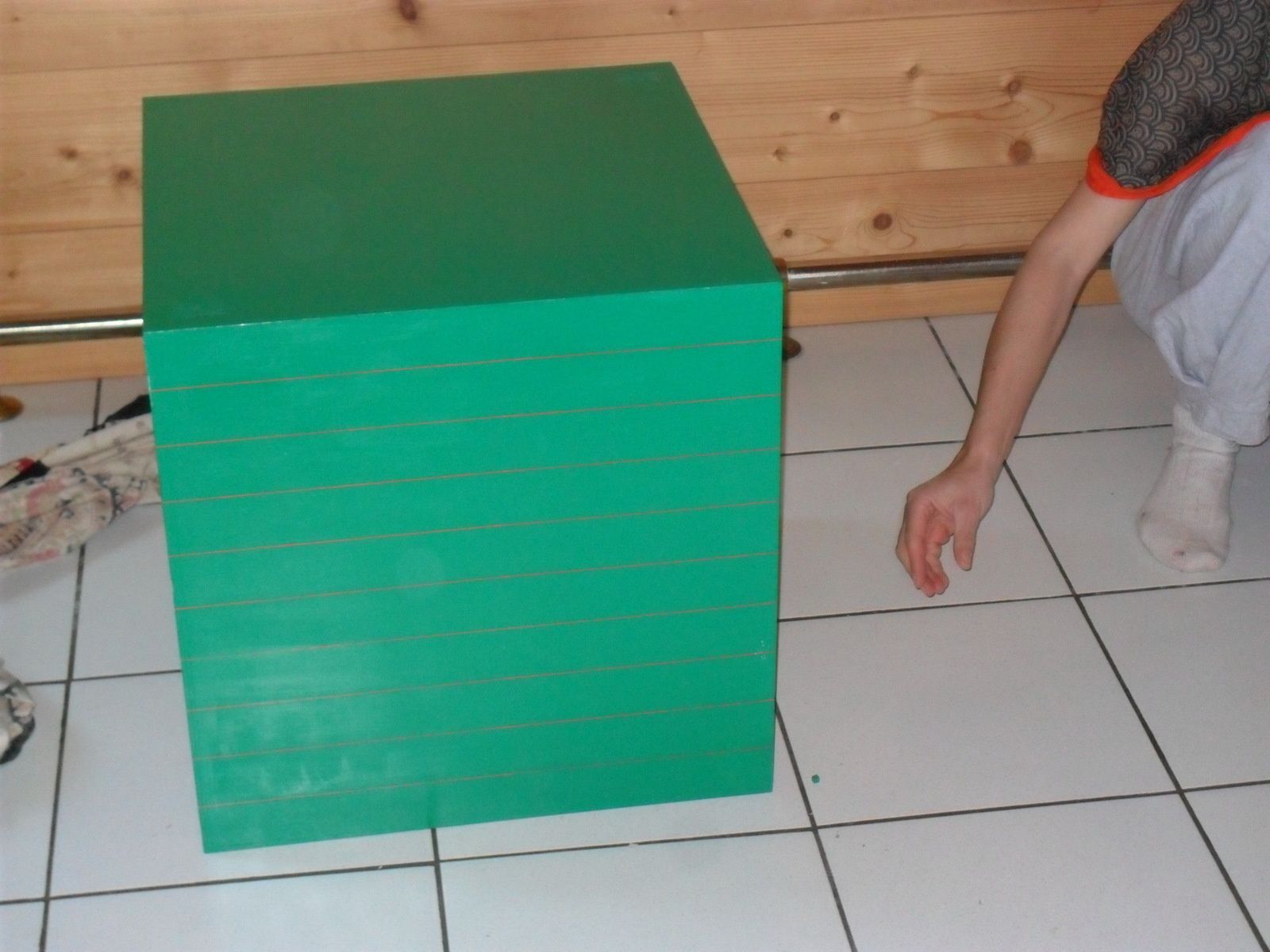 Le cube des unités par rapport au cube du million.