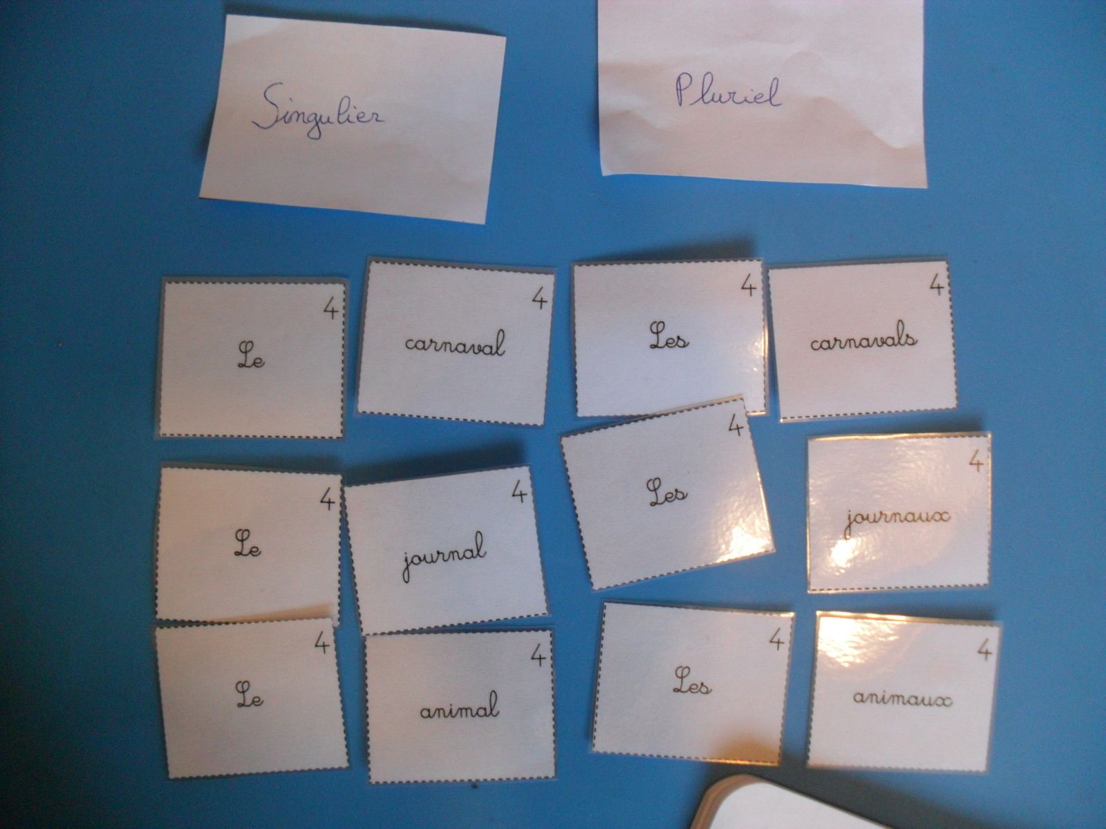 Singulier/pluriel (suite)