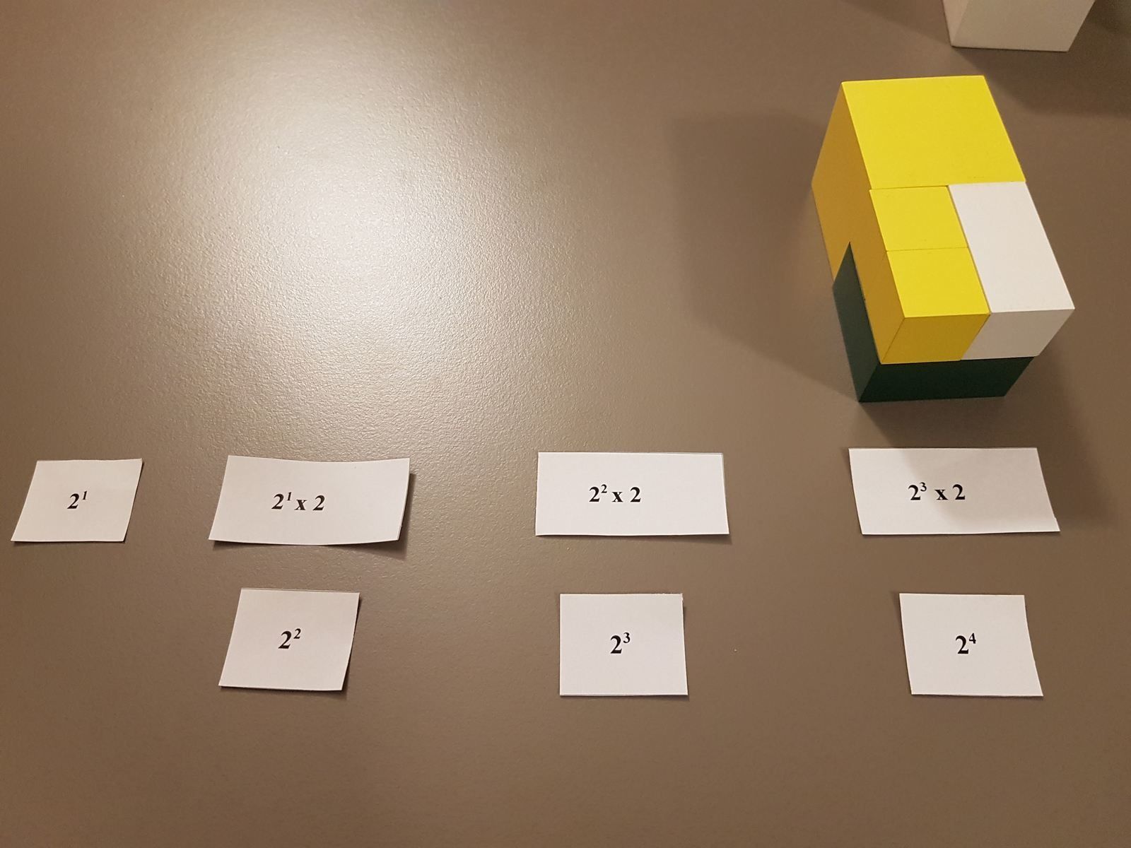 Le cube de la puissance de 2