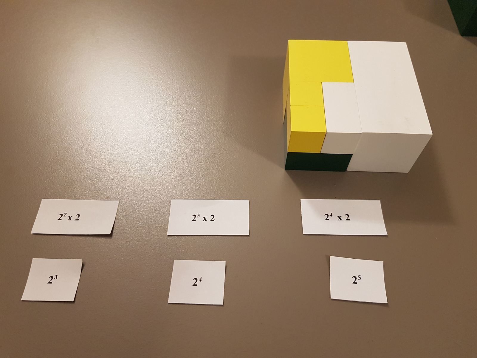 Le cube de la puissance de 2