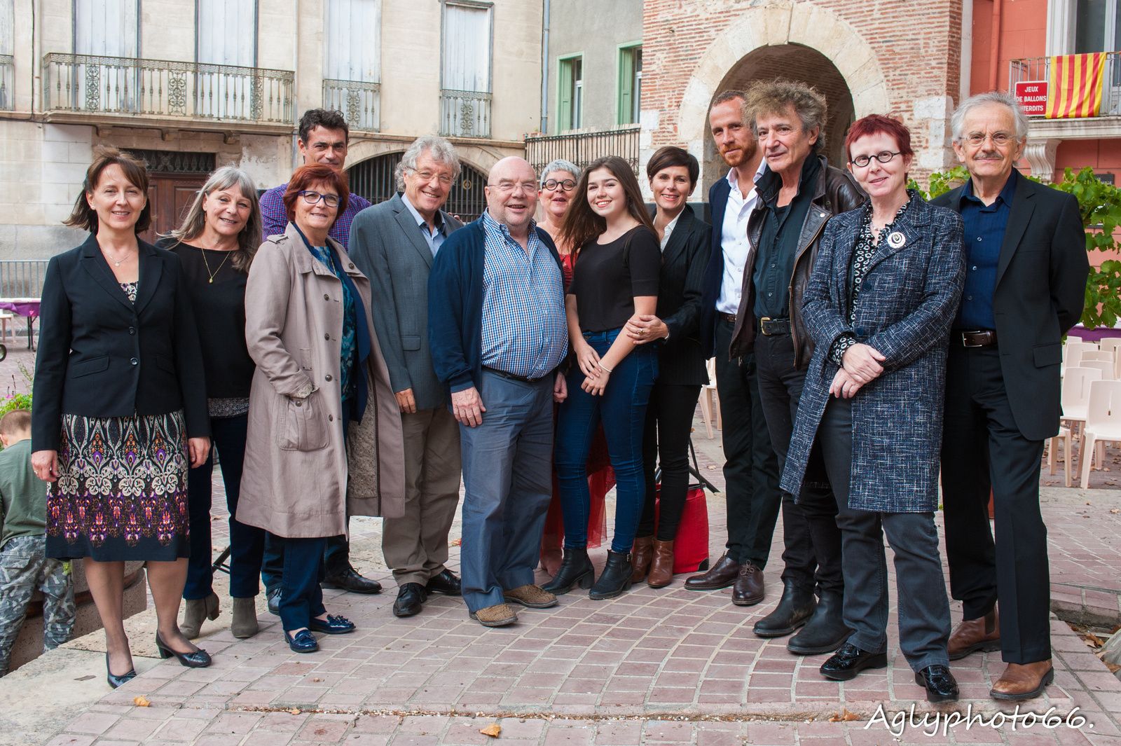 Les lauréats avec le jury.