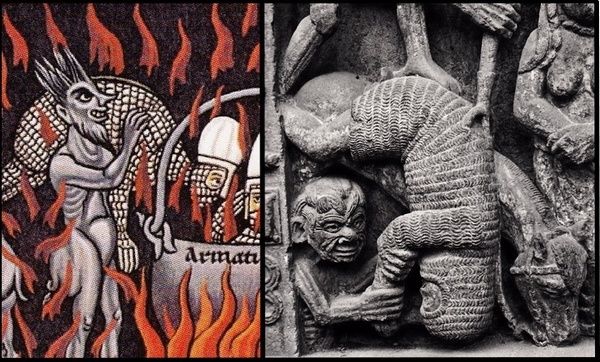Le portail de Conques et l’ Enfer de l’Hortus Deliciarum