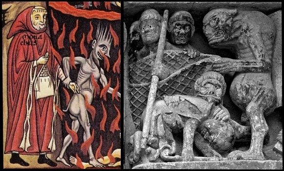 Le portail de Conques et l’ Enfer de l’Hortus Deliciarum