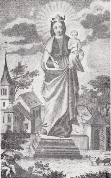 La statue de Notre Dame de Neunkirch
