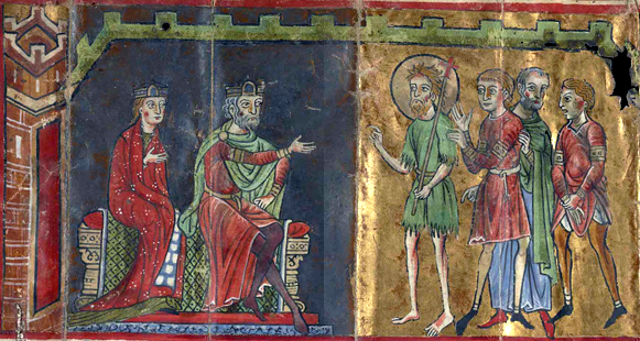 Jean le Baptiste, l’Hortus Deliciarum et le Flabellum de Londres