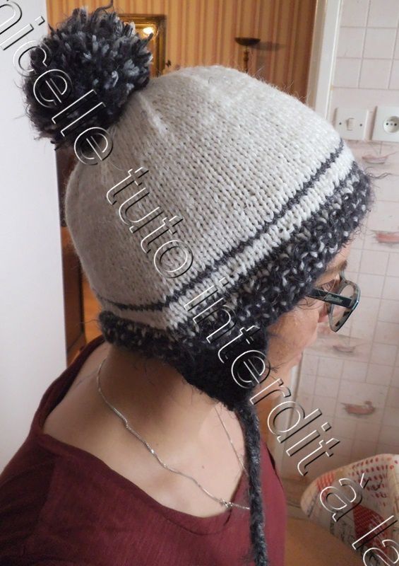 Bonnet péruvien en tricot
