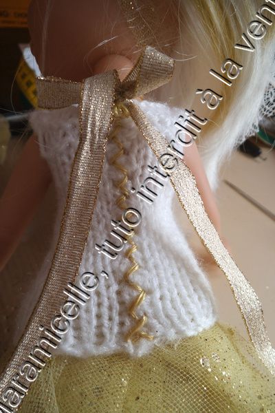 tuto gratuit poupée : robe de princesse