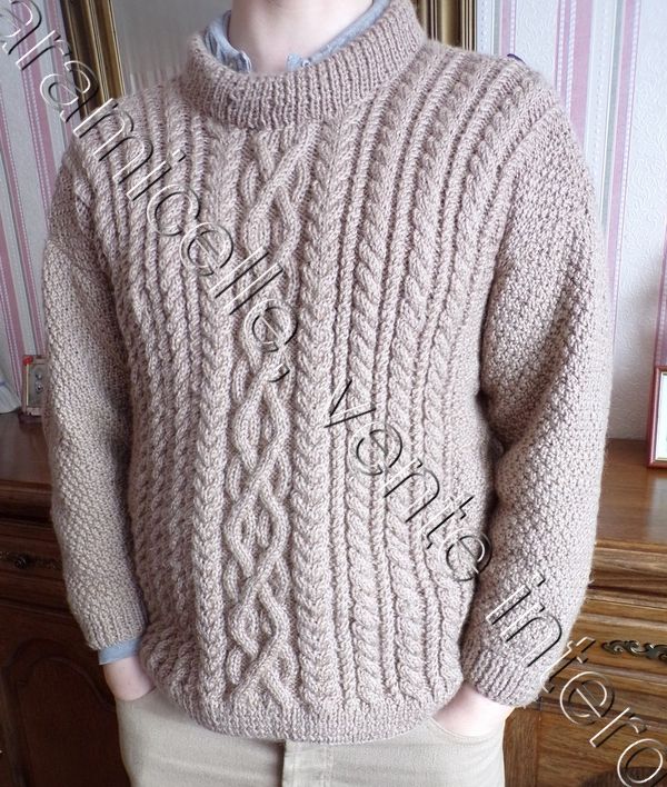 Pull irlandais homme sale