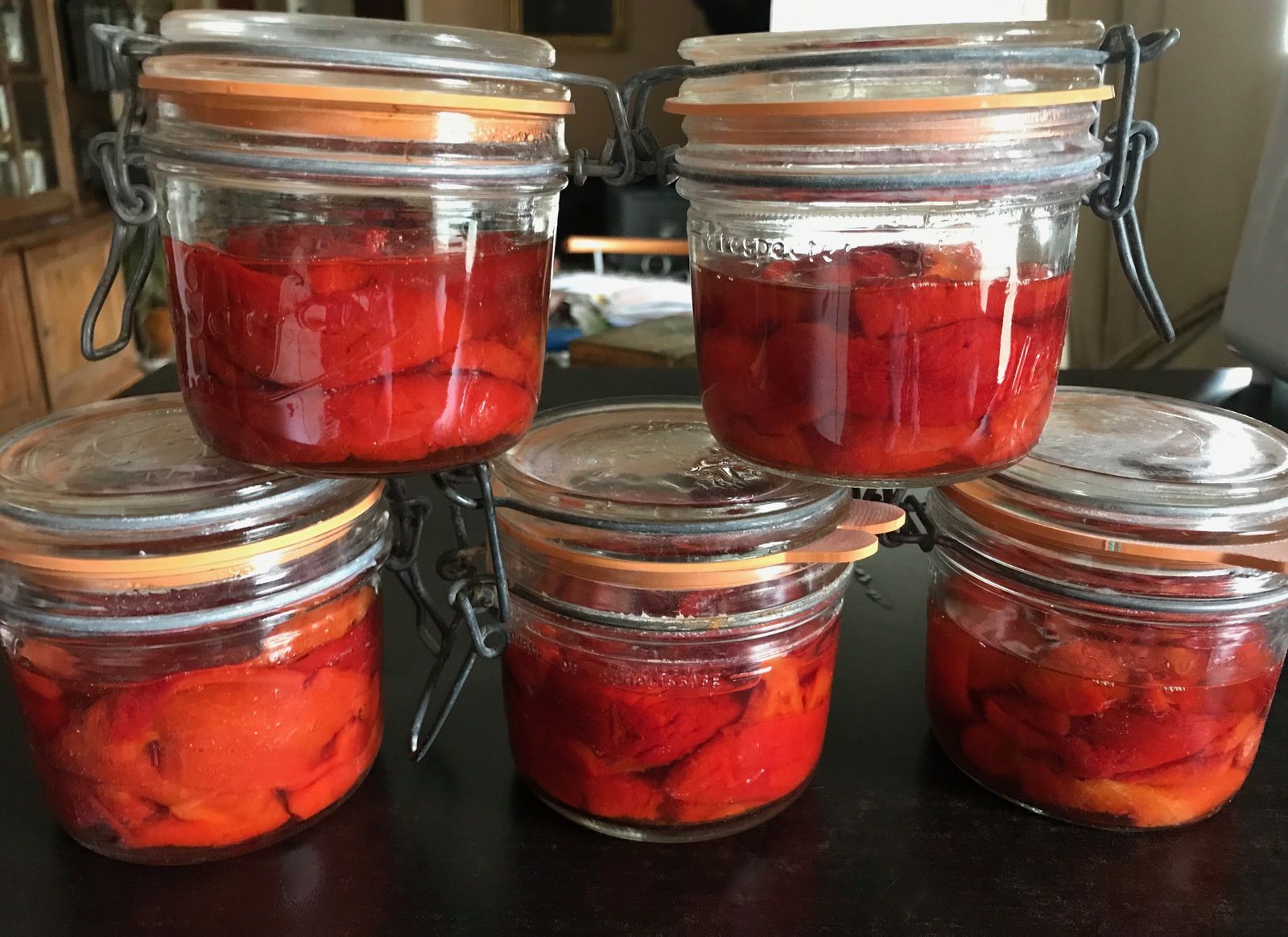 Conserves de poivrons rouges au naturel - La Friandine