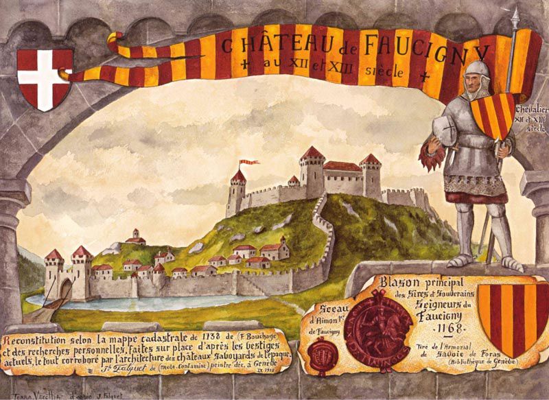 Le château de Faucigny, par Annick Terra Vecchia.