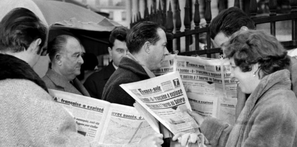 FÉVRIER 1960: QUAND LA FRANCE ÉTAIT INFORMÉE PAR LA PRESSE DE L'EXPLOSION DE LA 1ÈRE BOMBE ATOMIQUE FRANÇAISE AU SAHARA 