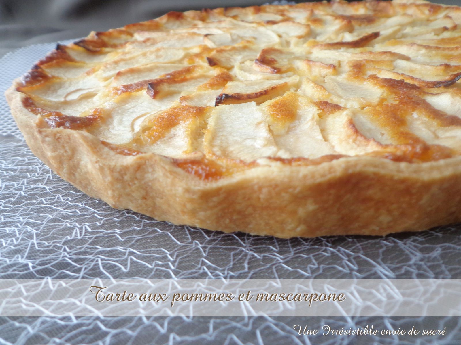 Tarte aux pommes et au mascarpone