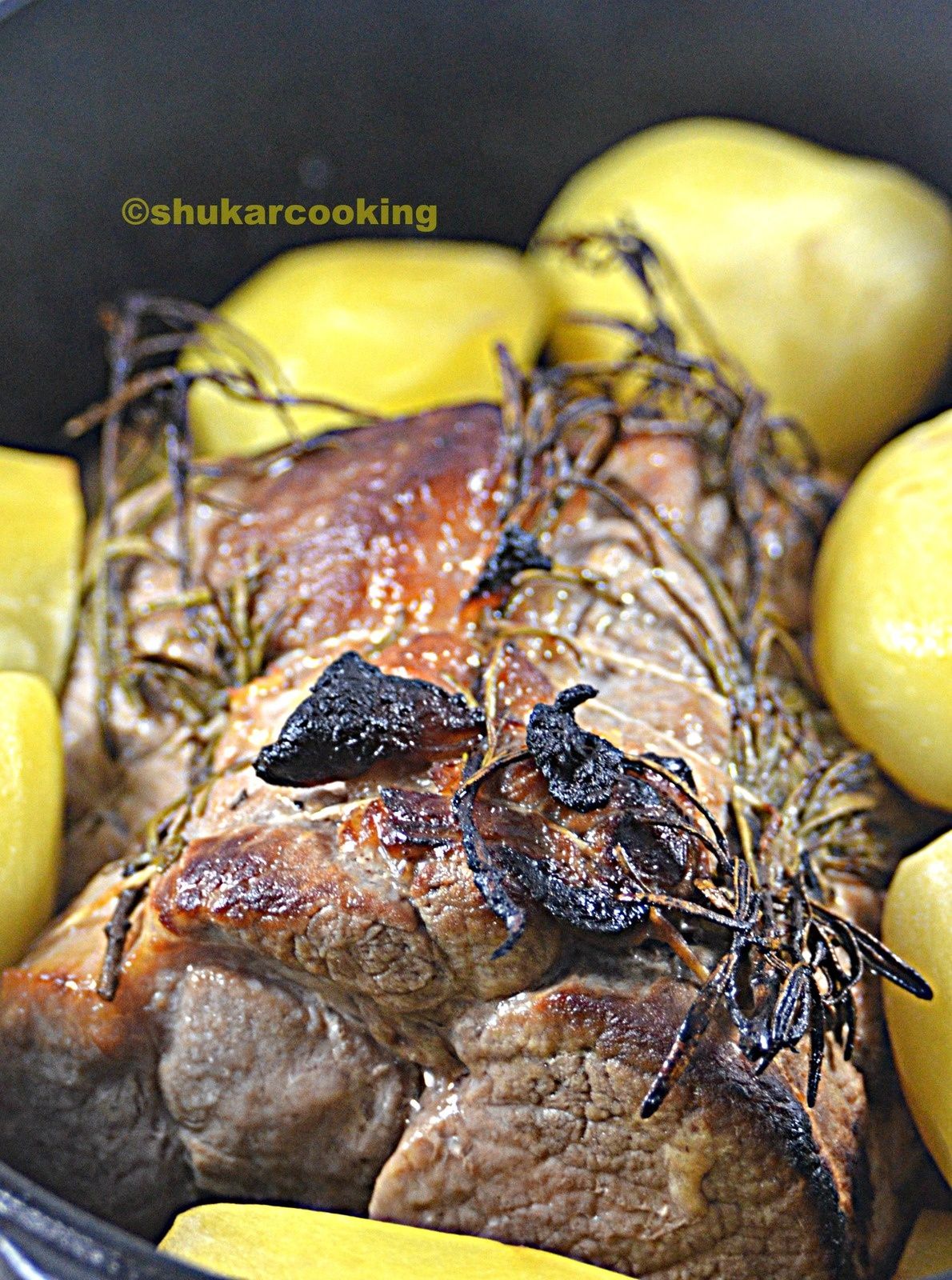 Recette Lomo De Porc Mariné Rôti de porc mariné au romarin - Shukar Cooking