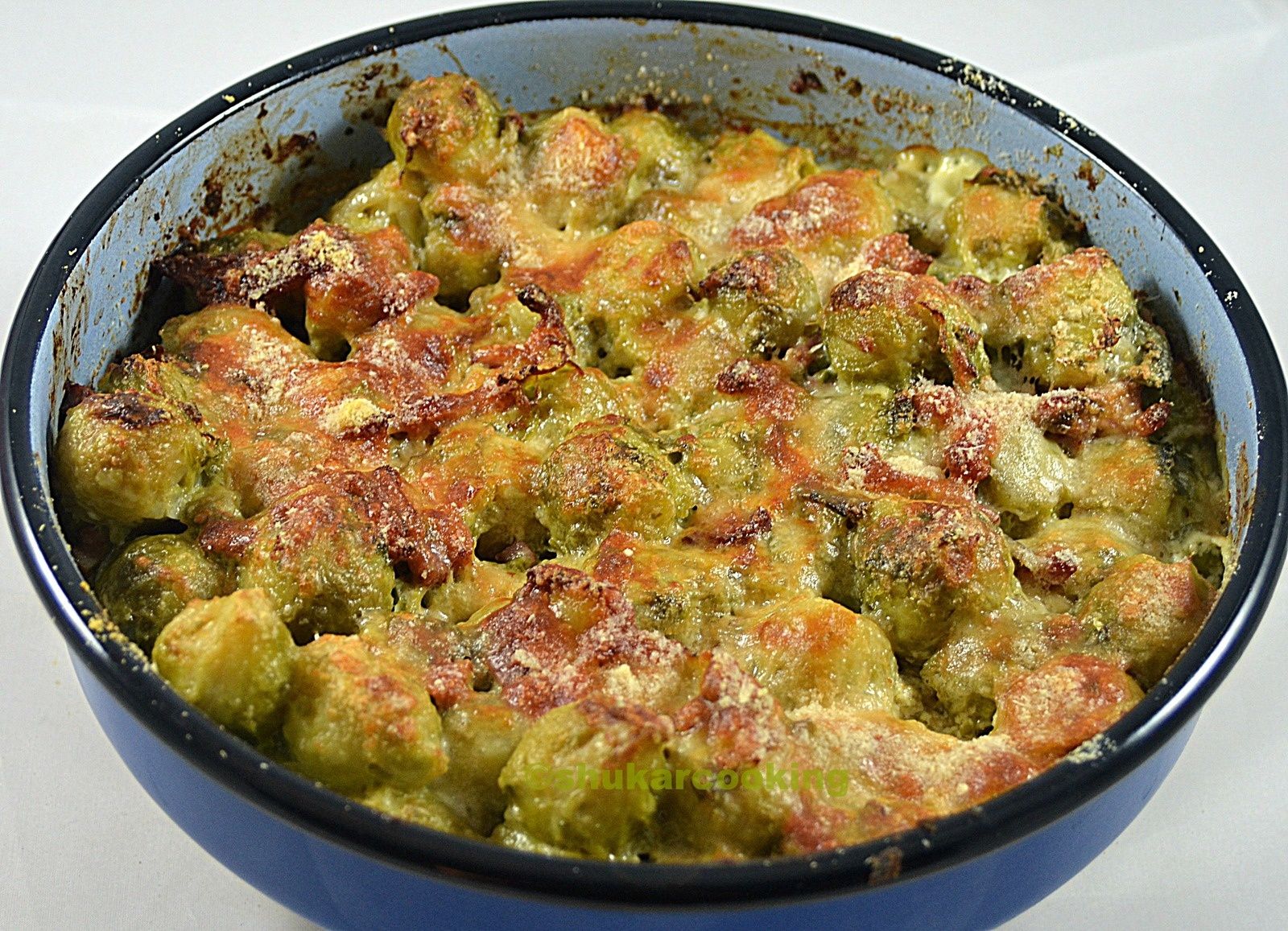 Choux De Bruxelles Gratines Au Parmesan Shukar Cooking